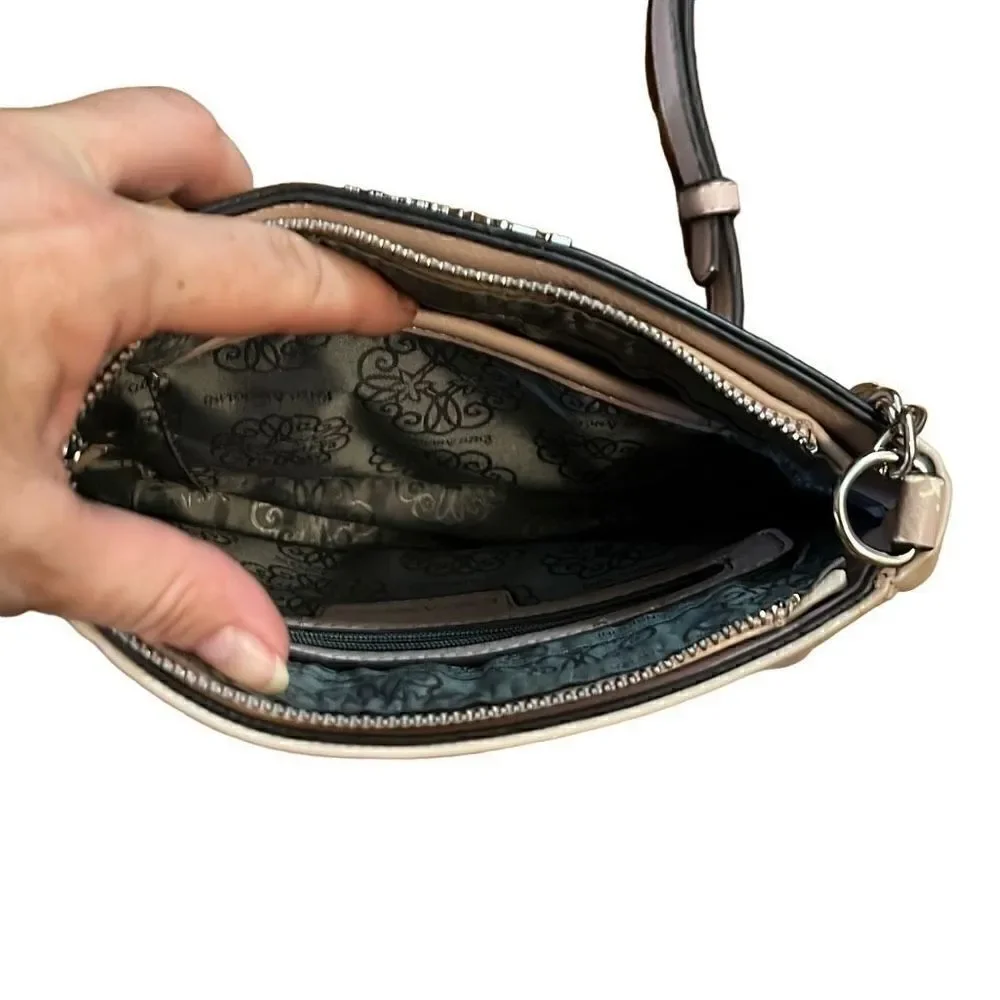 Enzo, pale, purple and grayish small Crossbody bag